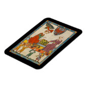 Schaakspel 14e eeuw Codex Manesse Magneet (Linkerzijde)