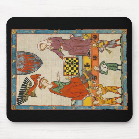 Schaakspel 14e eeuw Codex Manesse Muismat (Voorkant)