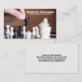 schaakspel | bewegende delen visitekaartje (Voorkant / Achterkant)