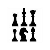 schaakspel kunststempel rubberstempel (Afrduk)