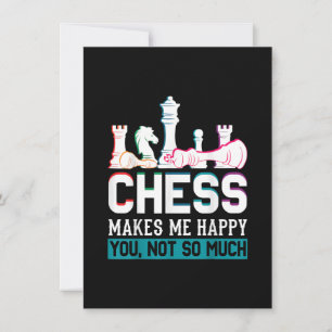 Schaakspel Maakt Me Gelukkig Humor Grappig Cadeau Kaart