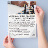 Schaakspel, Schaakclub Reclamefolder Flyer (Hand)
