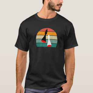 Schaakspeler koning koningin pion toren loper paar t-shirt