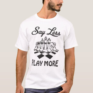 Schaakspeler Schaakbord Schaakmat Bord Gift Idee T-shirt