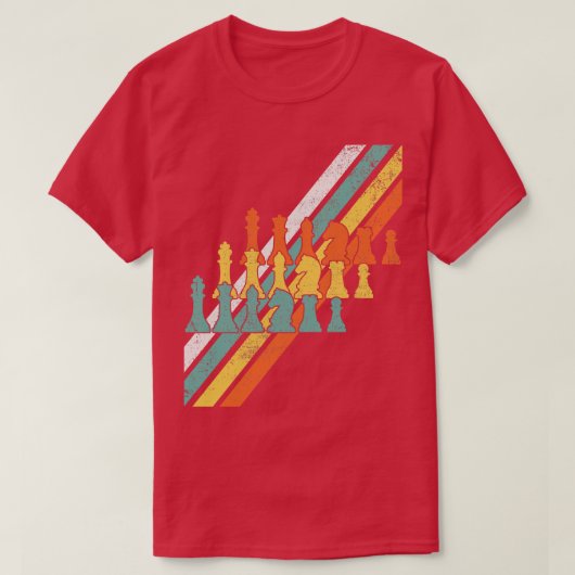 Schaakspeler Schaakmannen T-shirt (Design voorkant)