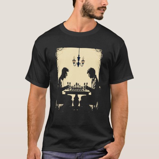 Schaakspeler Schaakmat Schaakbord Master Cha T-shirt (Voorkant)