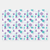 Schaakspeler stukken - Party Art Pattern Inpakpapier Vel (Voorkant 3)