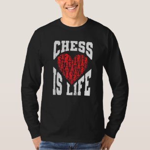 Schaakspullen schaakclub schaken merch schaken is t-shirt