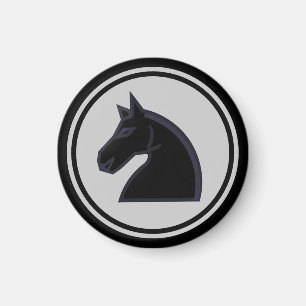 Schaakstuk Black Knight Magneet