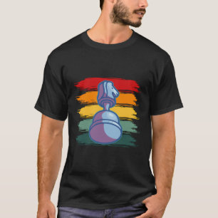 schaakstuk Retro schaakstuk T-shirt