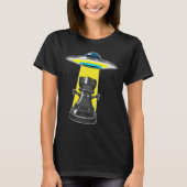 Schaakstuk Rook Spaceship Chess T-shirt (Voorkant)