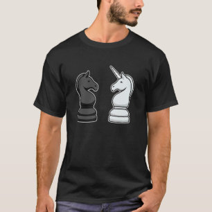 Schaakstuk Schaakbord I Paard Springer Eenhoorn T-shirt