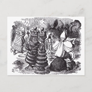 Schaakstukken Briefkaart