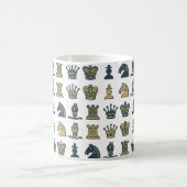 Schaakstukken in de Mok Rijen (Center)