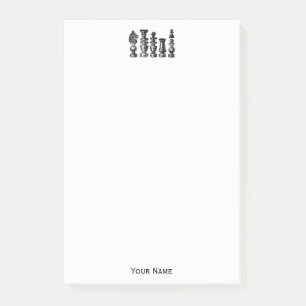 Schaakstukken  kunst post-it® notes