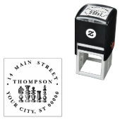 Schaakstukken  kunst  zelfinktende stempel (In situ)