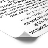 Schaakstukken, schaakclub Adverteren Poster (Hoek)