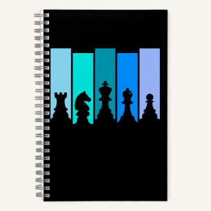 Schaakstukken Silhouet Notitieboek