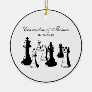 Schaakstukken Vintage Kunst #2 Keramisch Ornament