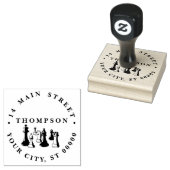 Schaakstukken Vintage Kunst #2 Rubberstempel (Gestempeld)