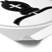 Schaakstukpatroon Poster (Hoek)