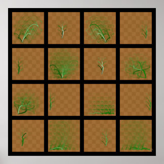 Schaakstukritten, vergeleken met groene lijnen poster