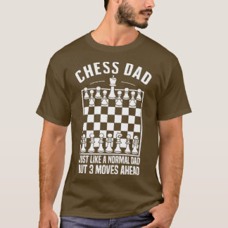 Schaakvader Net als een normale vader Maar 3 gaat T-shirt