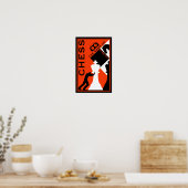 Schaakwandkunst Poster (Keuken)