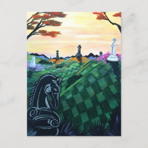 Schaakwereld Briefkaart