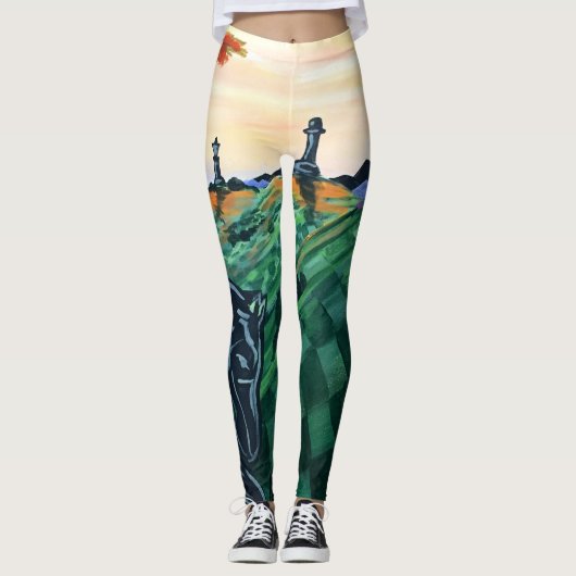 Schaakwereld Leggings (Voorkant)