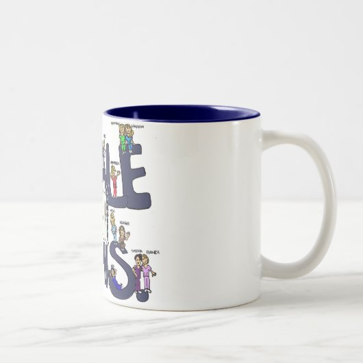 Schaal-deze-Mok Tweekleurige Koffiemok (Rechts)