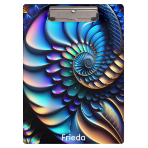 Schaal en Blad Fractal Klembord