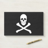 Schaal- en kruisbeenderen (Pirate Flag) Post-it® Notes (Op bureau)