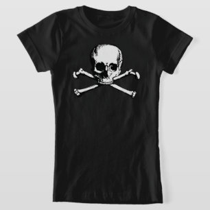 Schaal en kruisgraten t-shirt