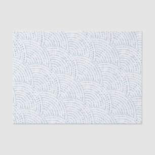 Schaal inktpunt - Blauw E op wit Tissuepapier