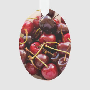 schaal met kersen ornament