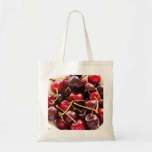 schaal met kersen tote bag