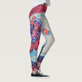 Schaal met rode vruchten leggings