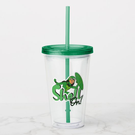 schaal | Shell ingeschakeld! Acryl Drinkbeker (Voorkant)