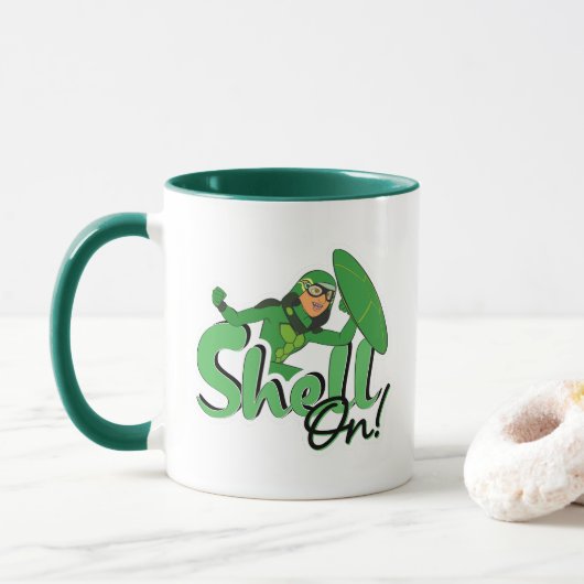 schaal | Shell ingeschakeld! Mok (Met donut)