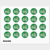 schaal | Shell ingeschakeld! Ronde Sticker (Vel)