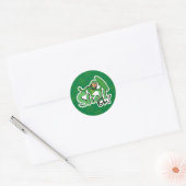 schaal | Shell ingeschakeld! Ronde Sticker (Envelop)