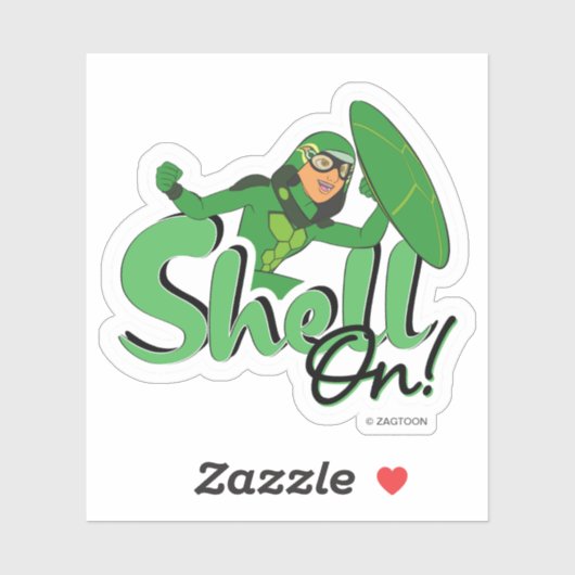 schaal | Shell ingeschakeld! Sticker (Vel)