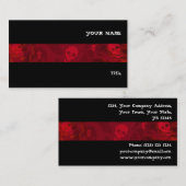 Schaal Soort Rode streep horizontaal zwart Visitekaartje (Voorkant / Achterkant)