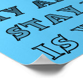 Schaal van 1 tot 10 gefocusseerd Poster (Hoek)