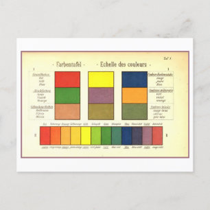 schaal van kleuren Briefkaart