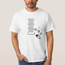 Schaalachtig gitaarpictogram t-shirt