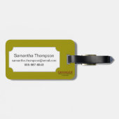 Schaalbaarheid van het recht bagagelabel (Achterkant horizontaal)