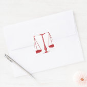 Schaalbaarheid van het recht vierkante sticker (Envelop)