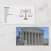 Schaalbaarheid van justitie - visitekaartje (Voorkant / Achterkant)